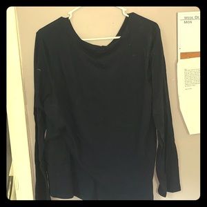 Dark Blue XXL Long Sleeve Pajama Shirt